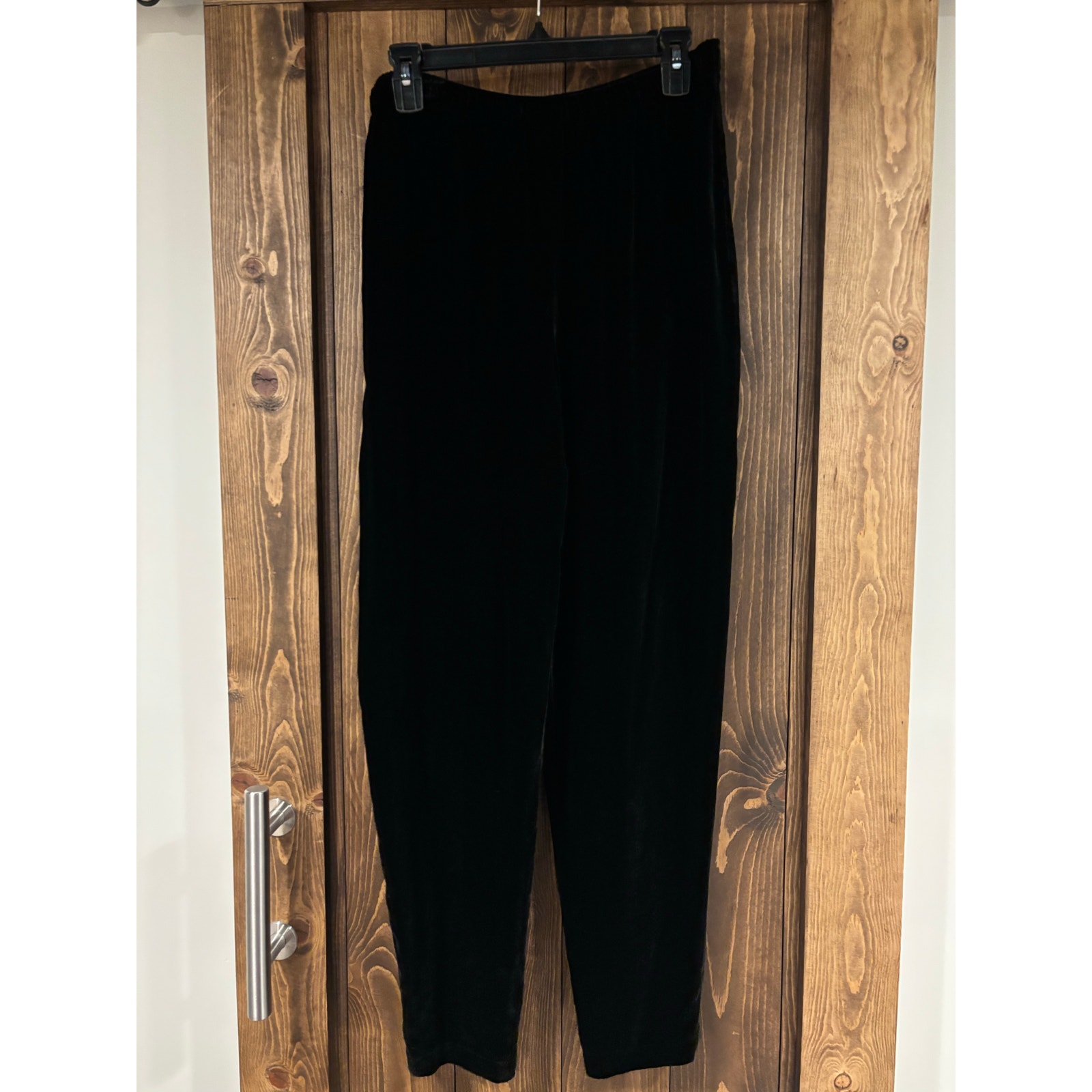 Eileen Fisher Velvet Silk Pull On Pants Large